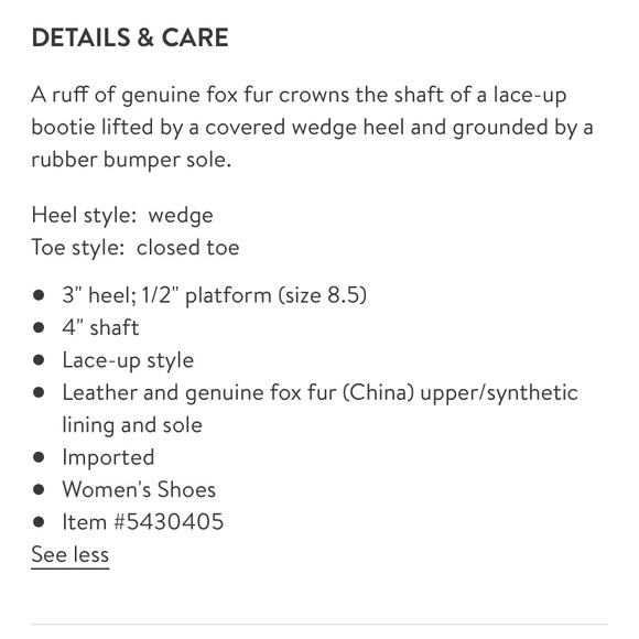 CECELIA*Holly Booties Genuine FOX FUR*US 6.5 $245 - Picture 8 of 8